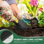 Heavy-duty gardening tools with carbon steel construction, perfect for any gardening task.