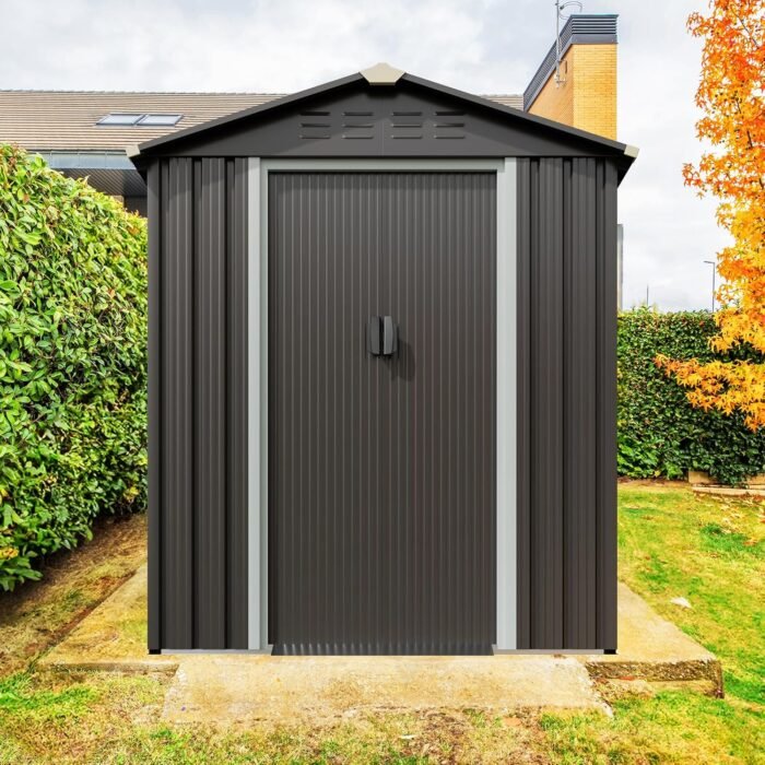Sturdy and secure sheds designed for patio, lawn, or backyard storage.
